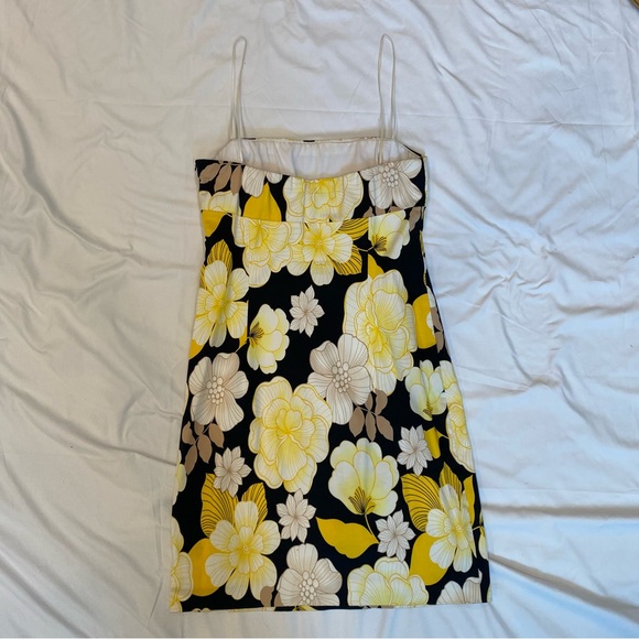 Vintage 90s Y2K Cache Floral Mini Dress, Cotton - Picture 6 of 10